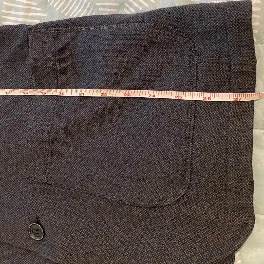 Vumps Mens Classic Casual Cotton Black Blazer Jacket Size EU 46. (US 36)